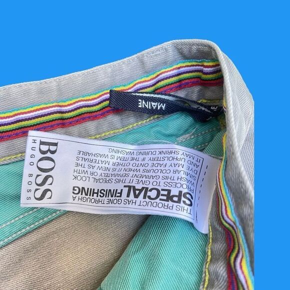 π Hugo Boss Maine Regular Fit Stretch Jeans Gray Size 31 π Sleek & Sharpβ - Picture 5 of 7